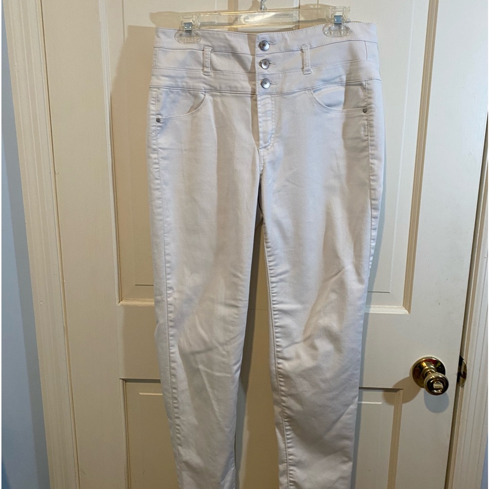 Tinseltown Denim Couture White Jeans Size 13